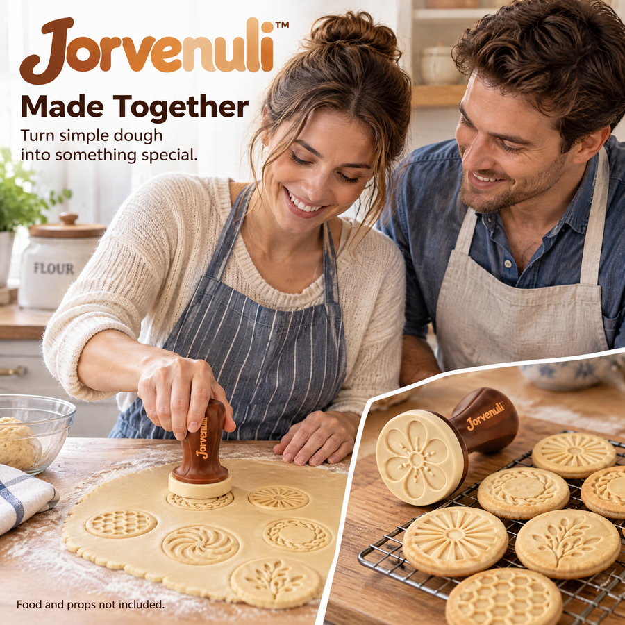 Jorvenuli™ Embossed Cookie Stamp Set