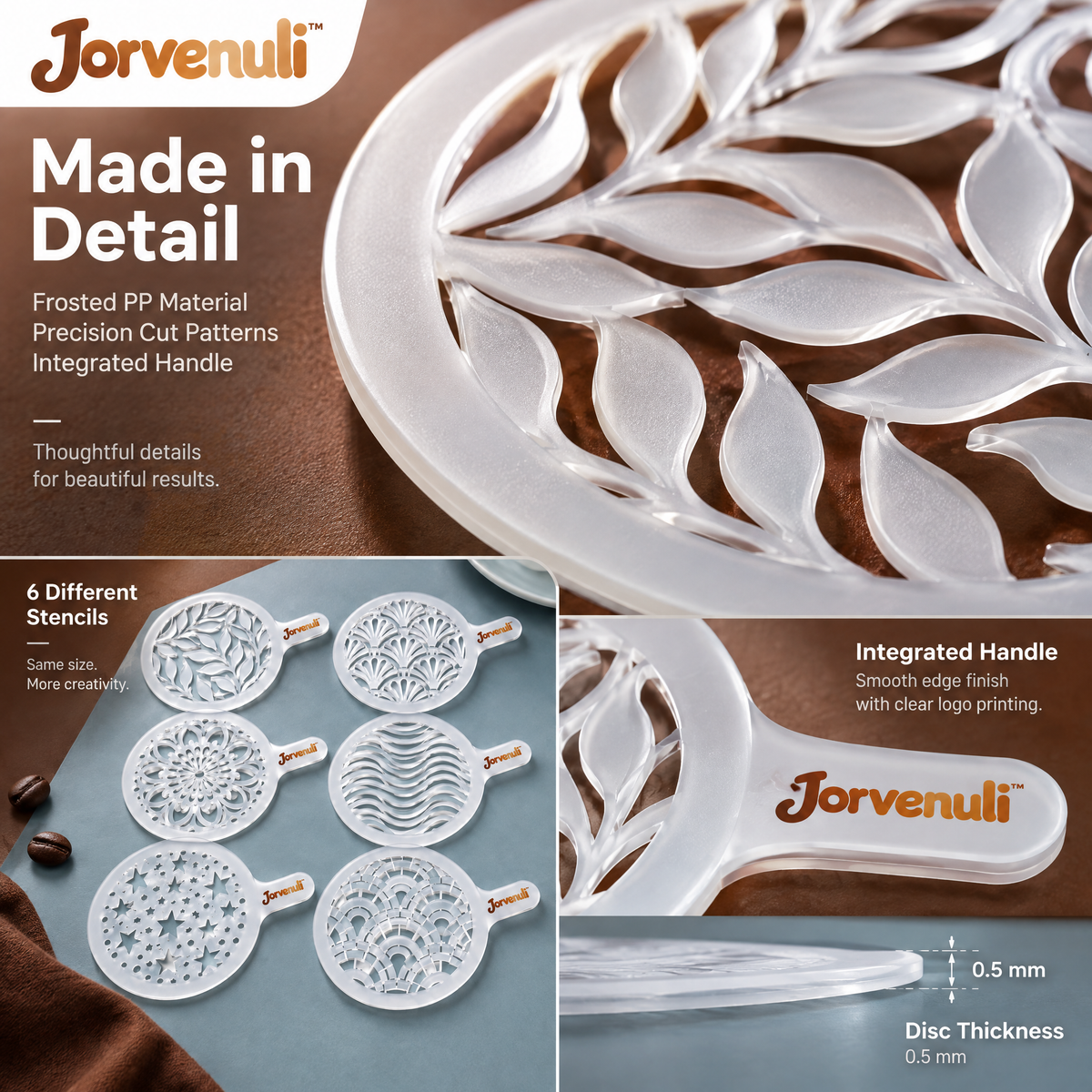 Jorvenuli™ Artistic Cake Stencil Set
