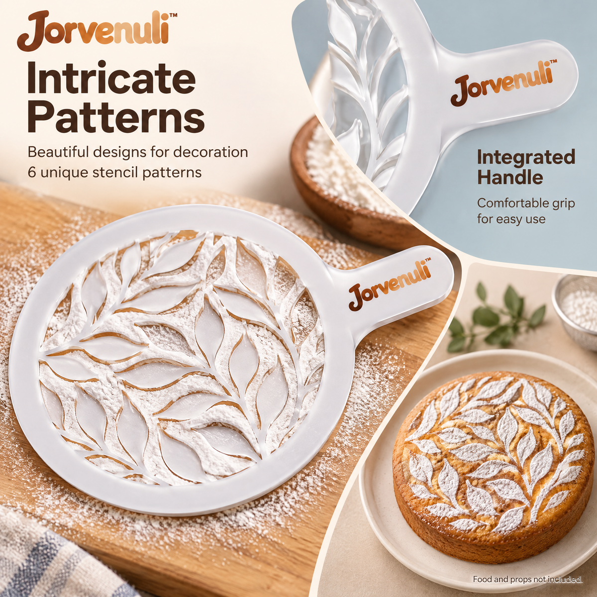 Jorvenuli™ Artistic Cake Stencil Set