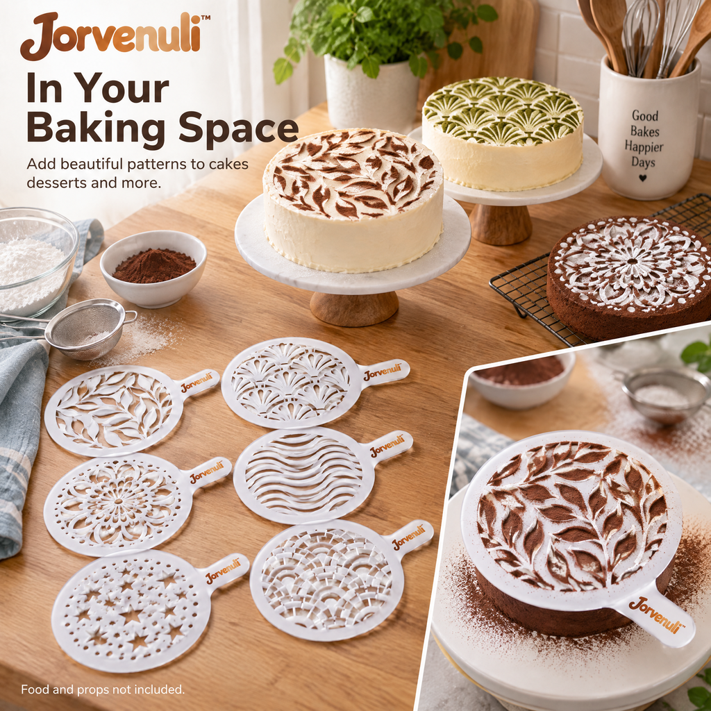 Jorvenuli™ Artistic Cake Stencil Set