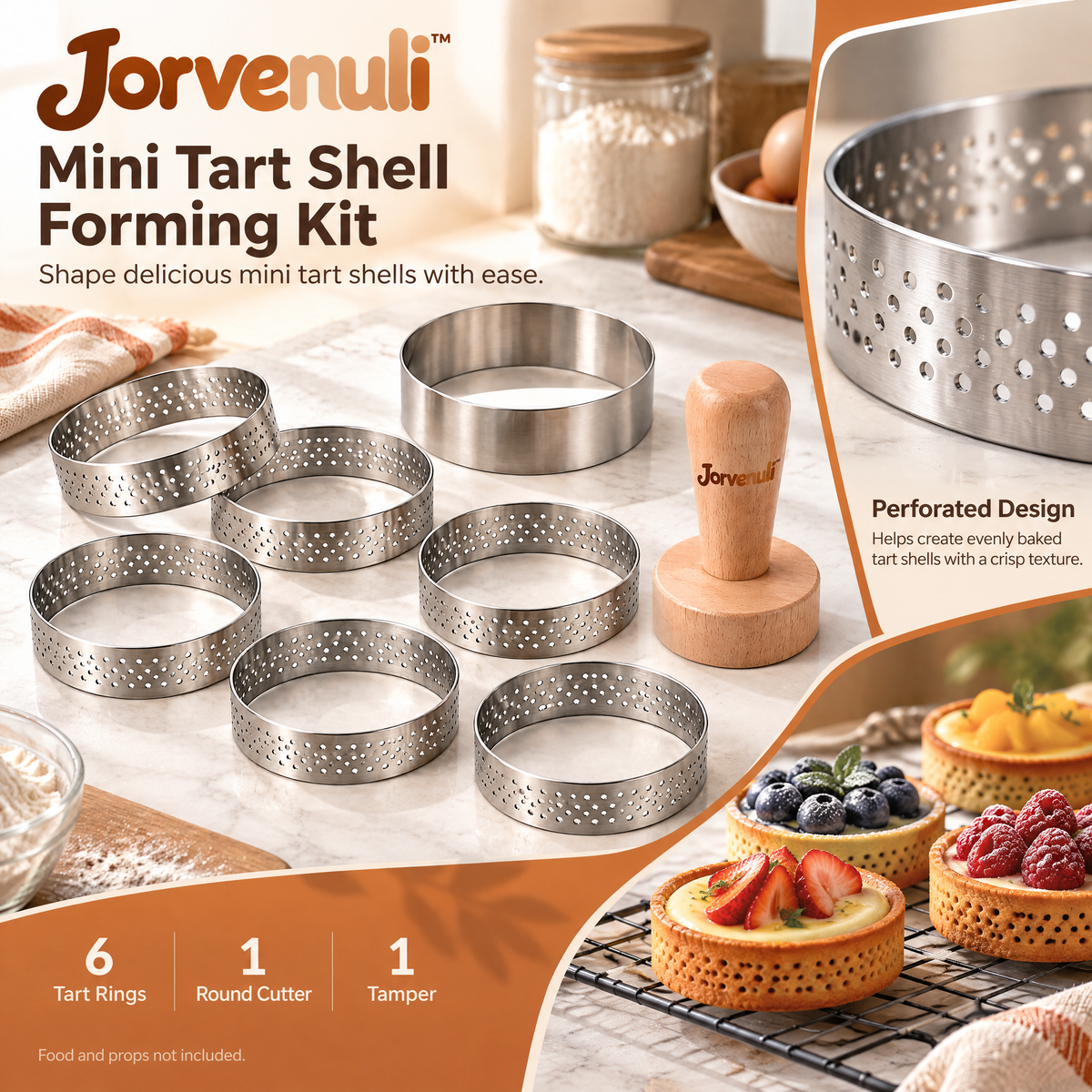 Jorvenuli™ Mini Tart Shell Forming Kit