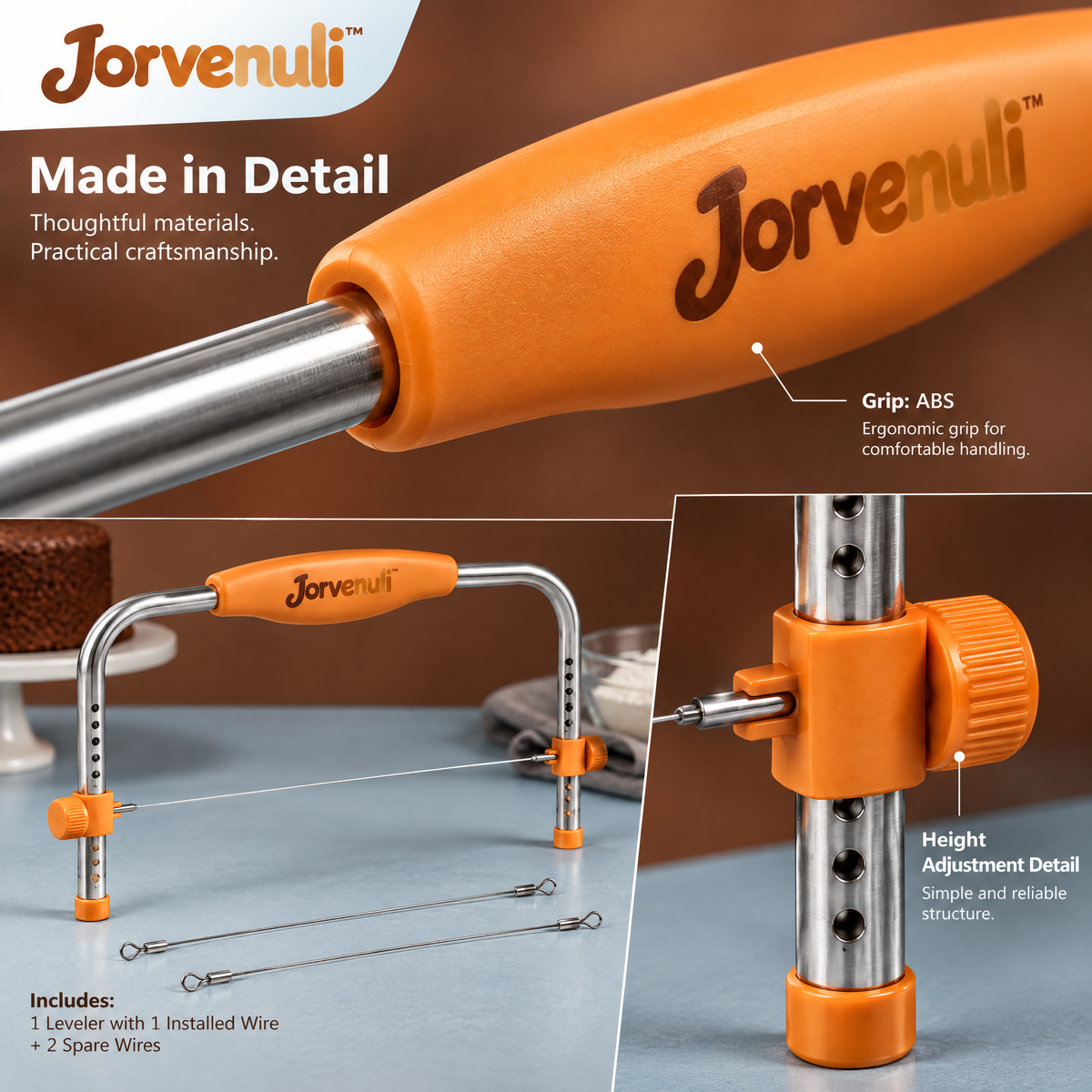Jorvenuli™ Adjustable Cake Leveling Tool