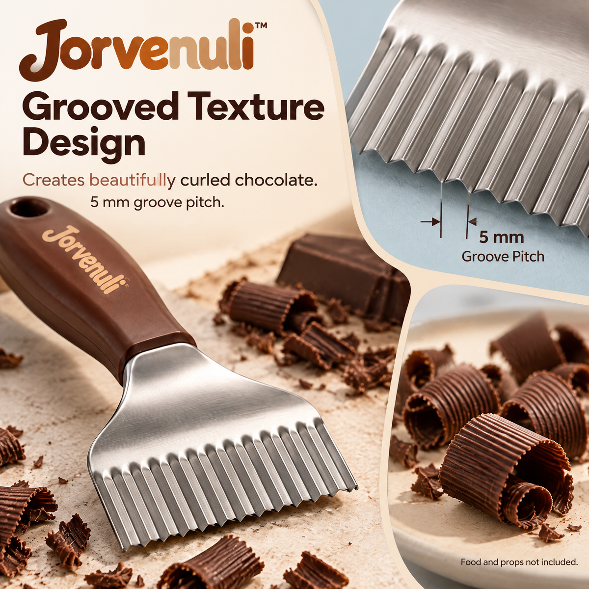 Jorvenuli™ Artistic Chocolate Curling Tools
