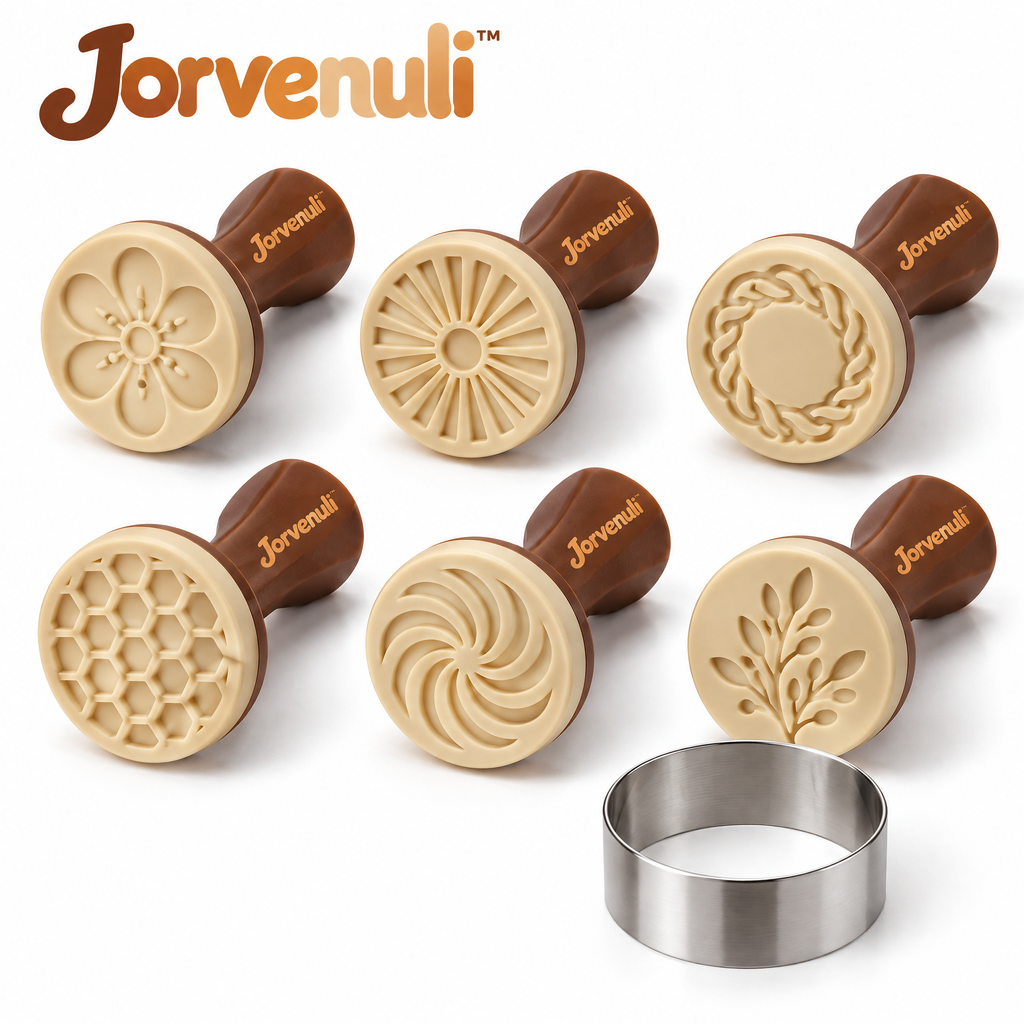 Jorvenuli™ Embossed Cookie Stamp Set