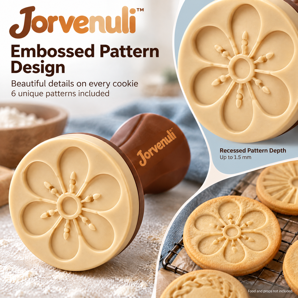 Jorvenuli™ Embossed Cookie Stamp Set