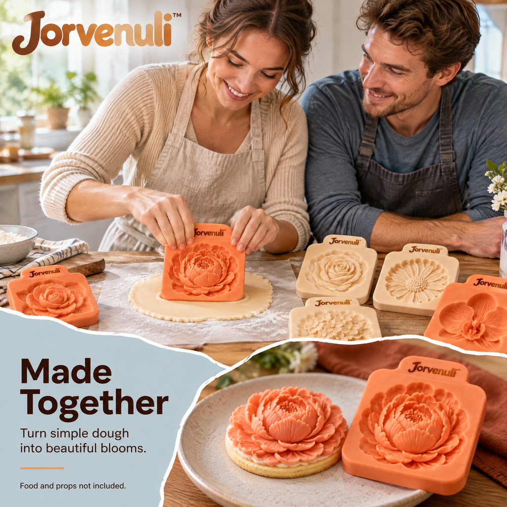 Jorvenuli™ Floral Fondant Embossing Molds