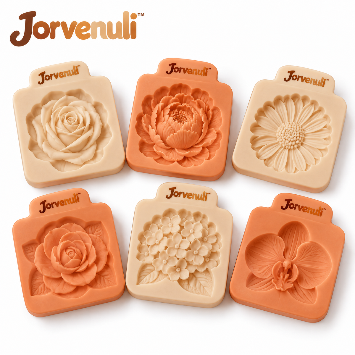 Jorvenuli™ Floral Fondant Embossing Molds