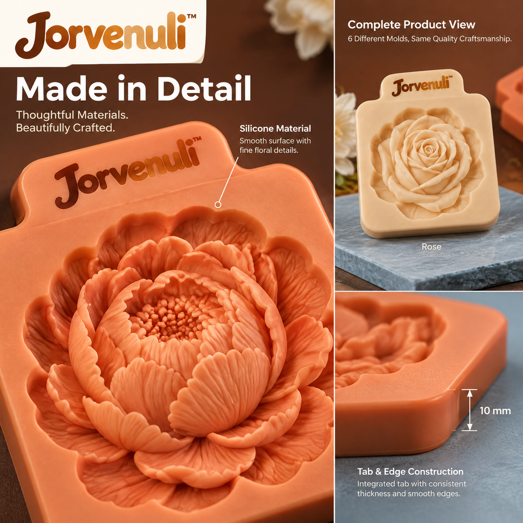 Jorvenuli™ Floral Fondant Embossing Molds