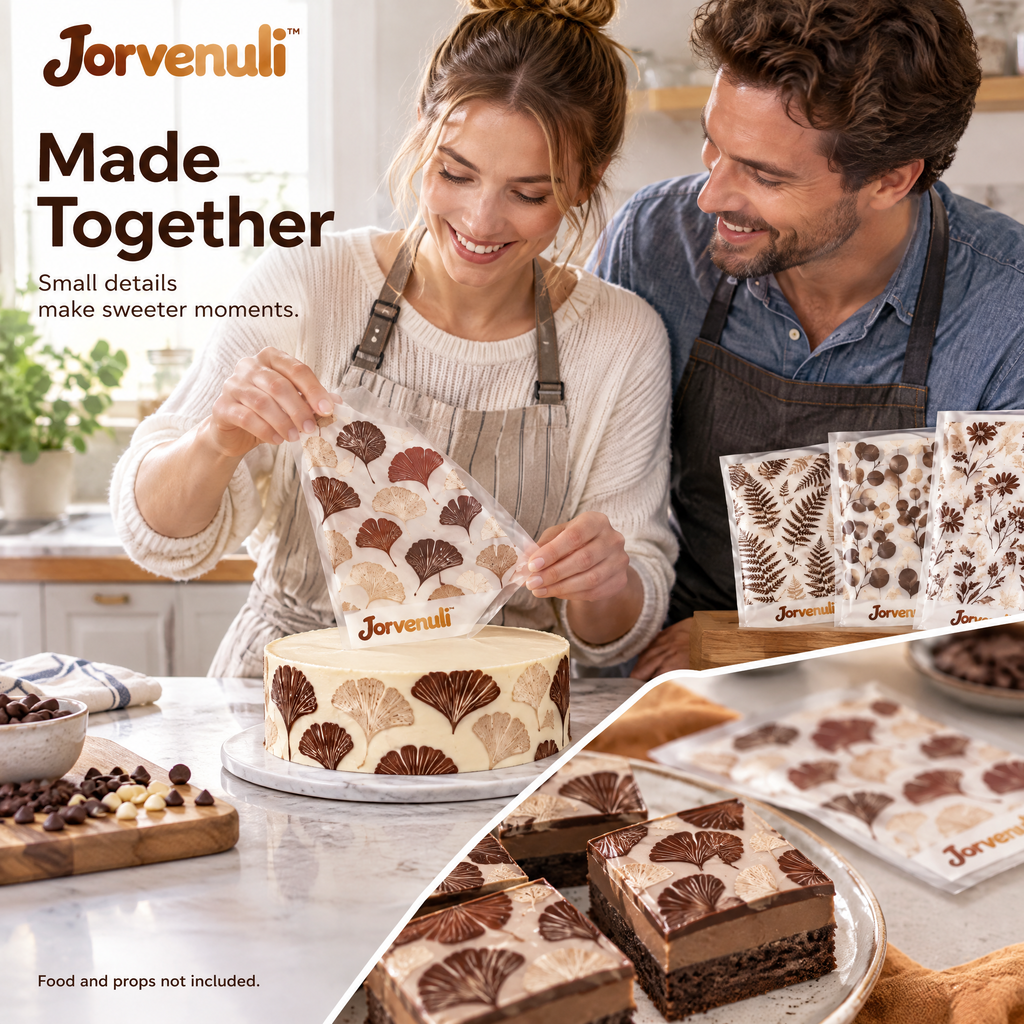 Jorvenuli™ Botanical Chocolate Transfer Sheets