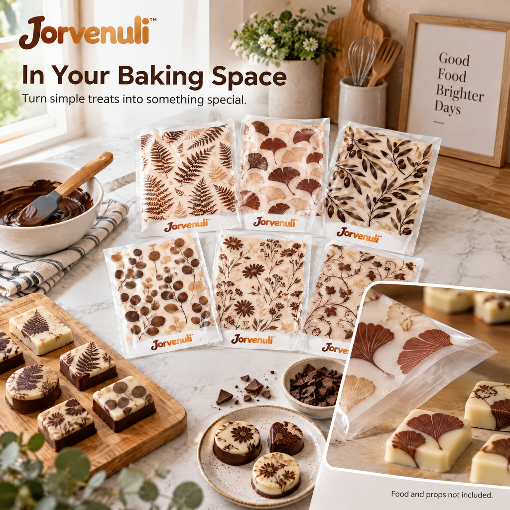 Jorvenuli™ Botanical Chocolate Transfer Sheets
