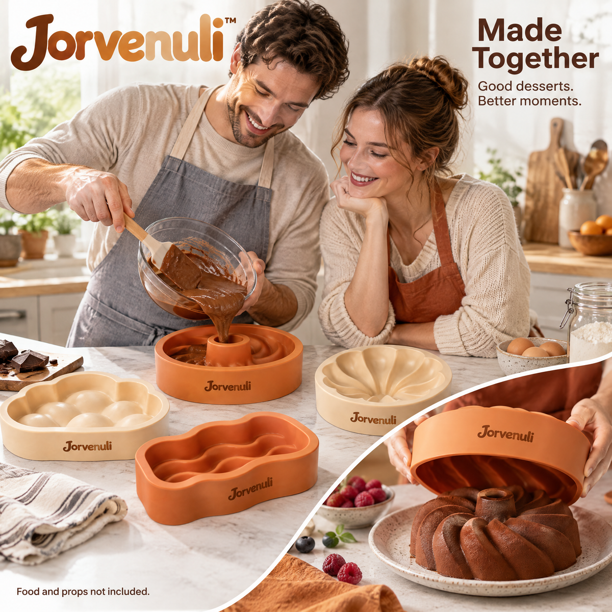 Jorvenuli™ Sculptural Mousse Cake Molds