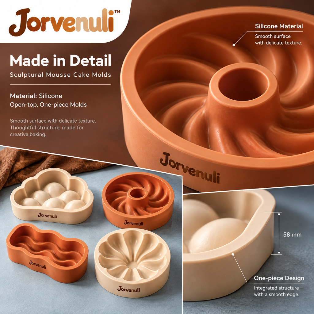 Jorvenuli™ Sculptural Mousse Cake Molds