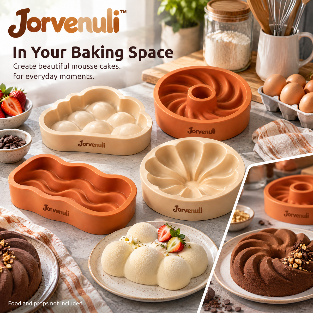 Jorvenuli™ Sculptural Mousse Cake Molds