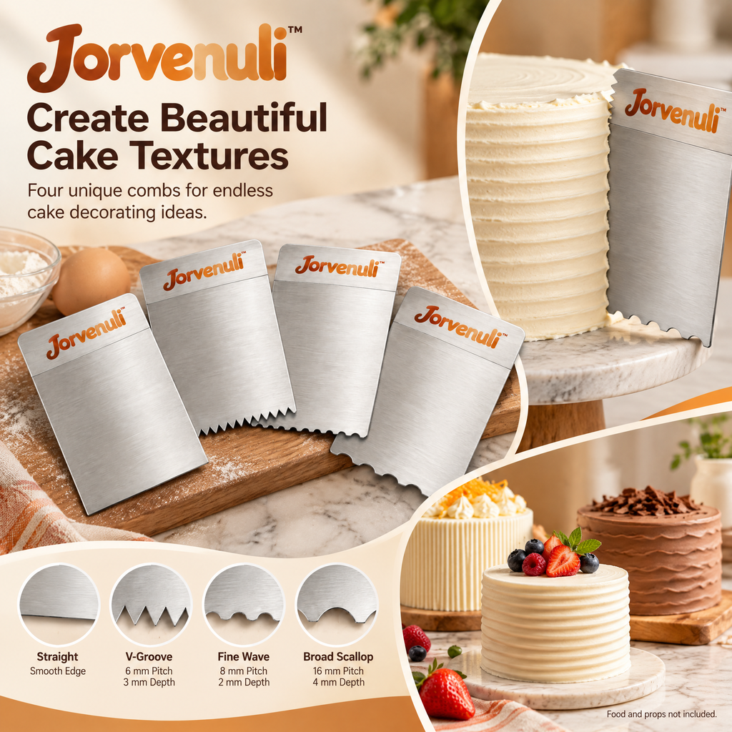 Jorvenuli™ Precision Cake Texture Combs
