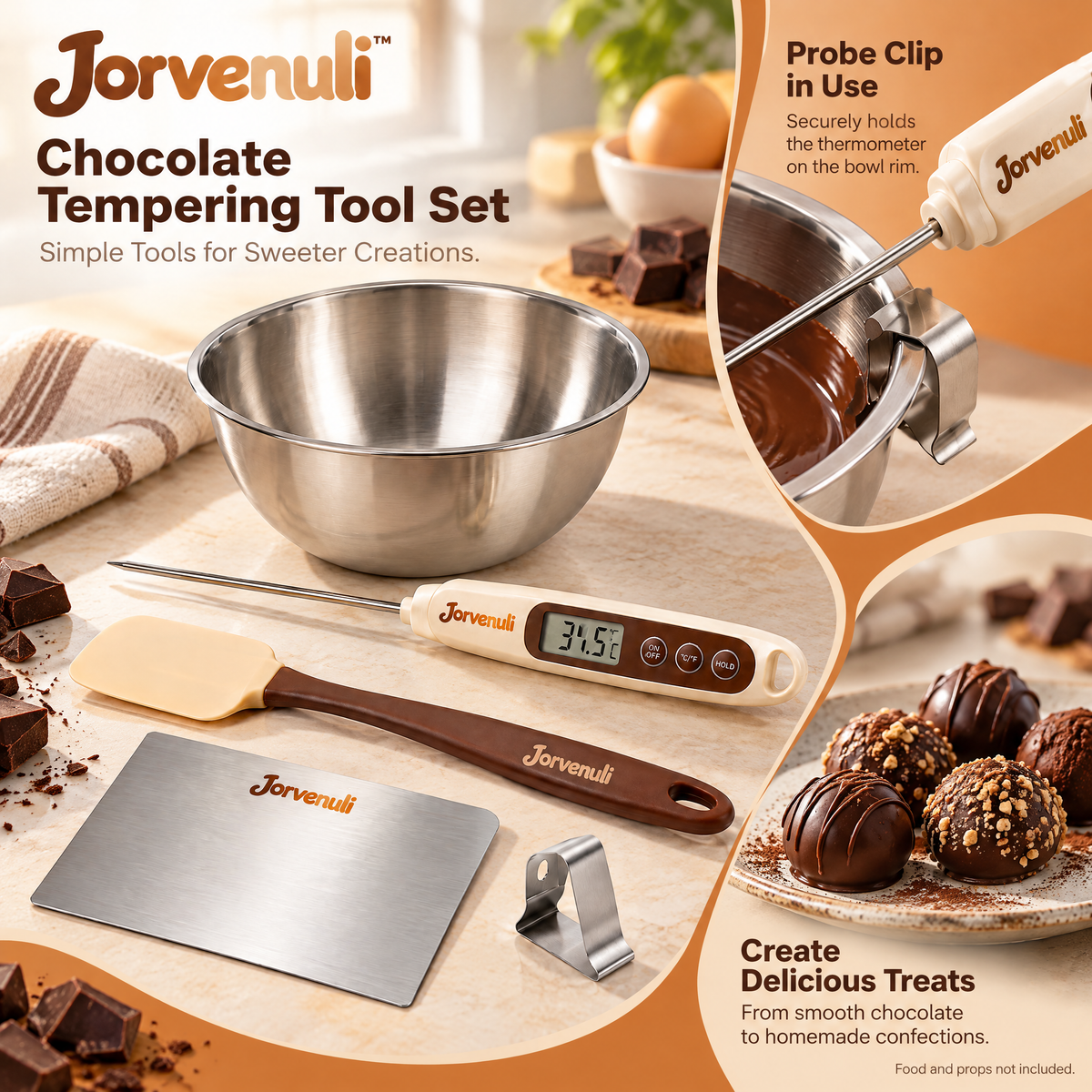 Jorvenuli™ Chocolate Tempering Tool Set